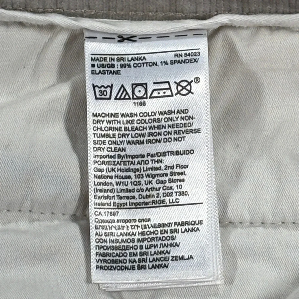Banana Republic Traveler Corduroy Pants Mens 36x34 Gray Slim Fit 619087-01